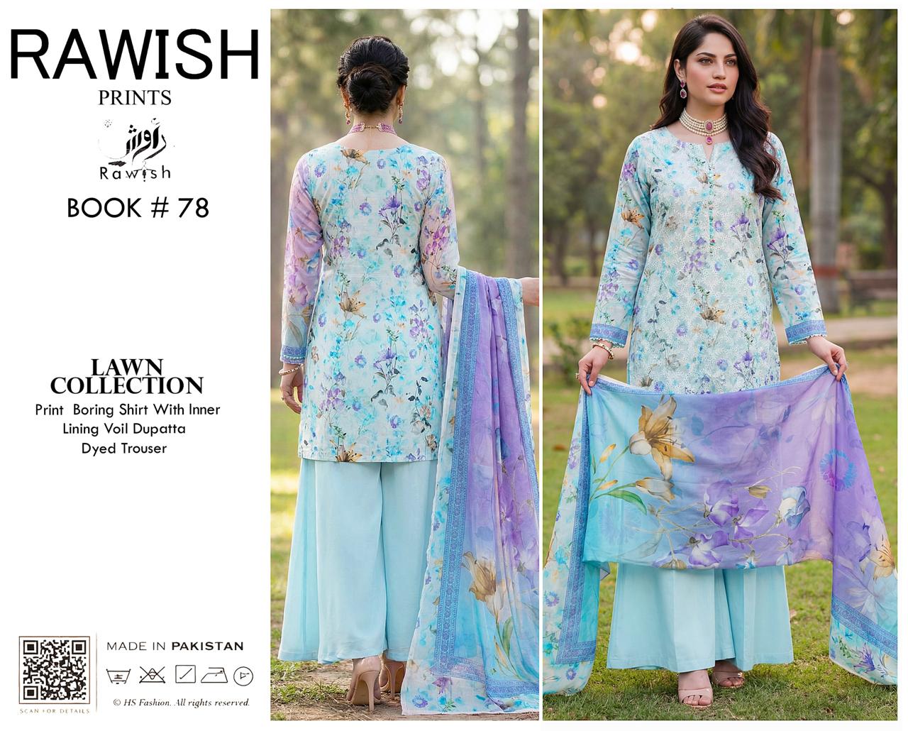 Rawish Boring Lawn 3Pice