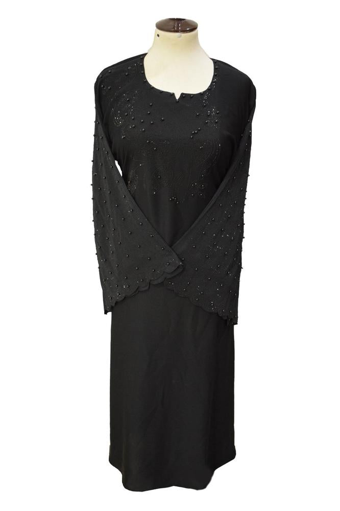 Black Embroidery Abaya