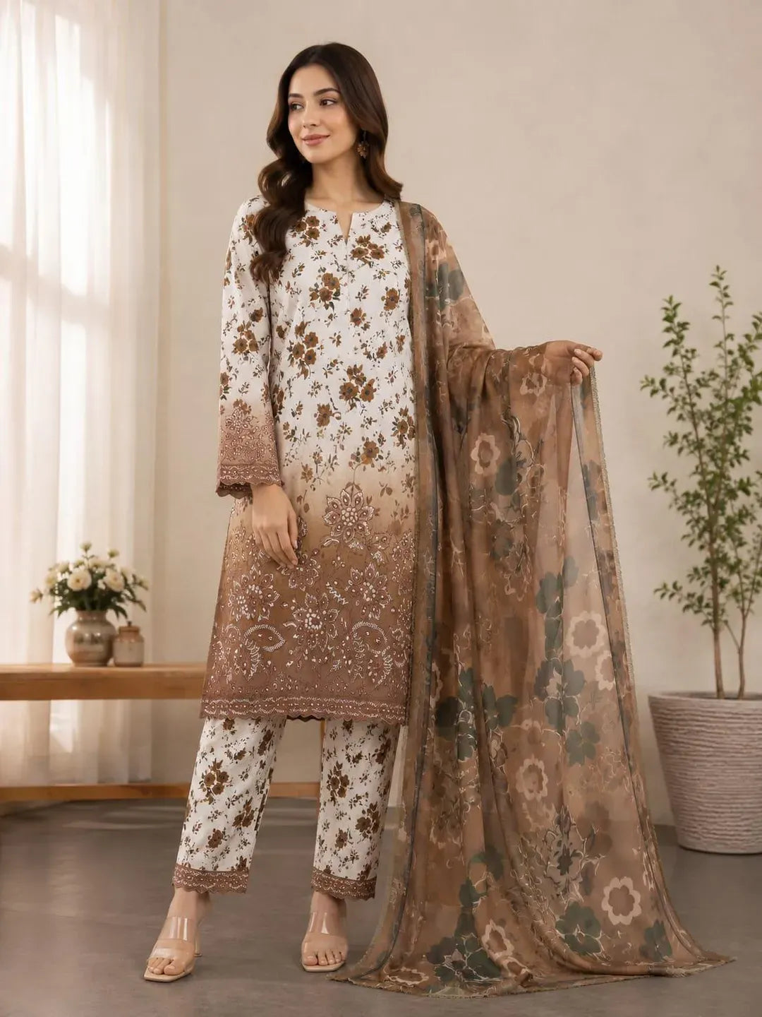 Bareeze Embroidery Lawn 3Pice