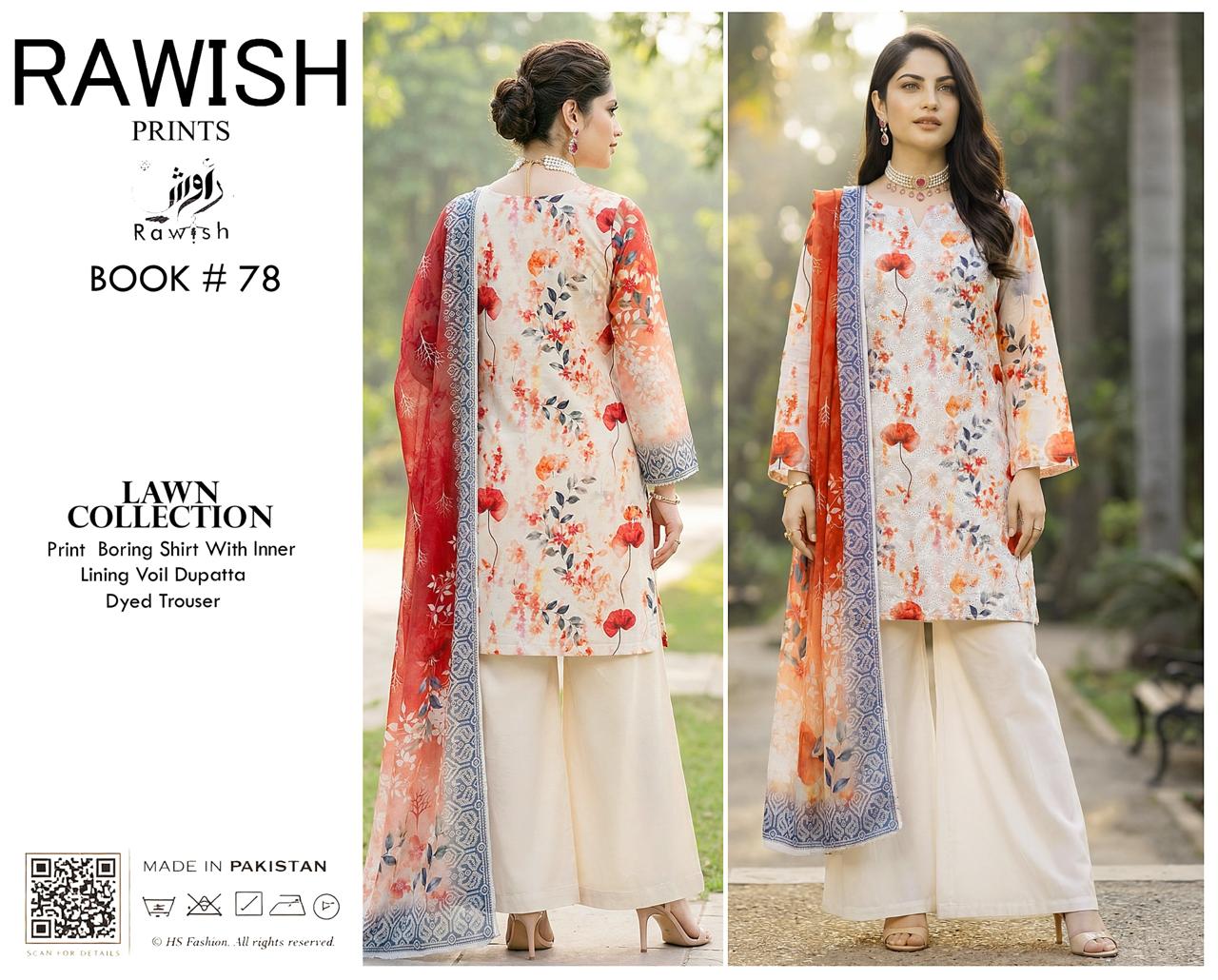 Rawish Boring Lawn 3Pice