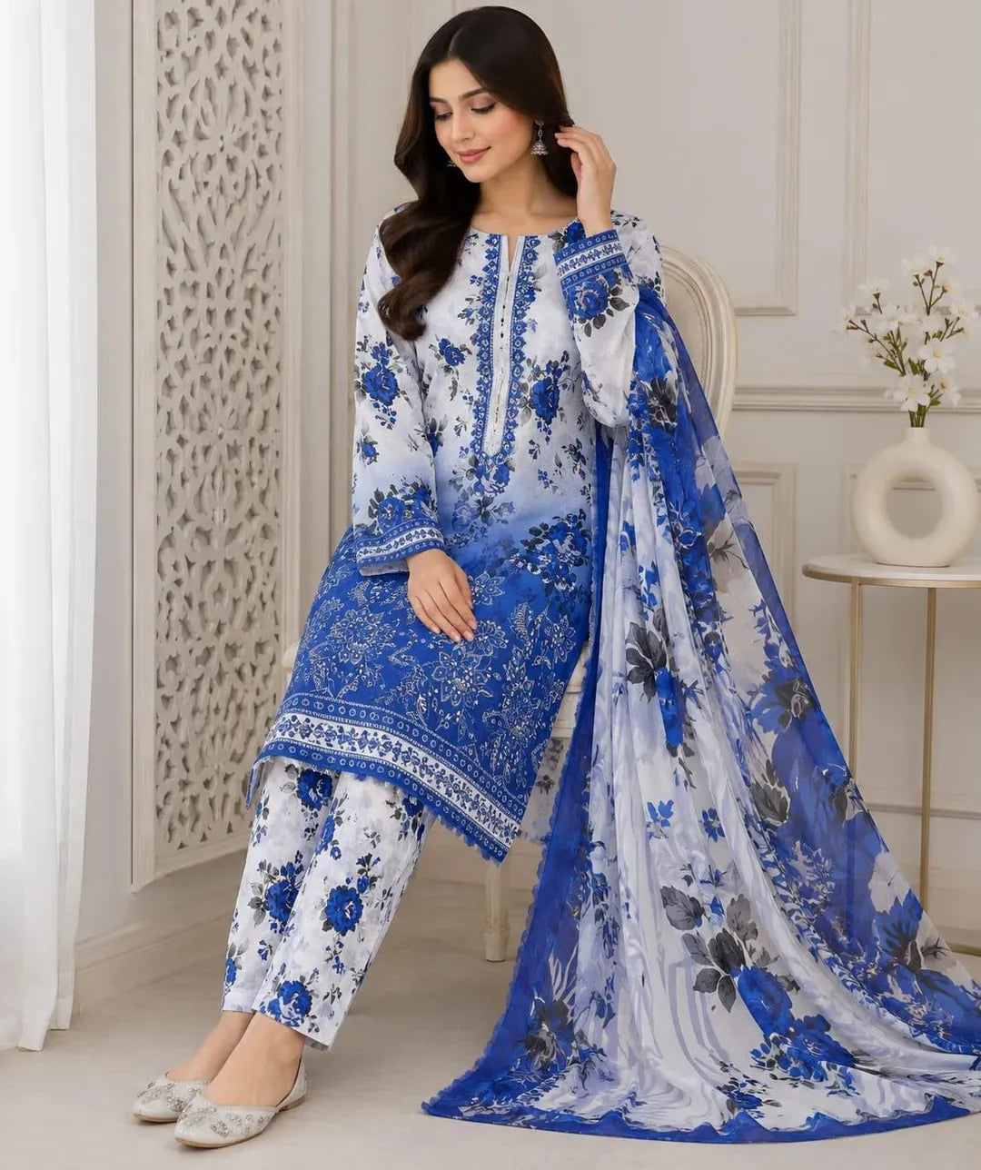 Bareeze Embroidery Lawn 3Pice