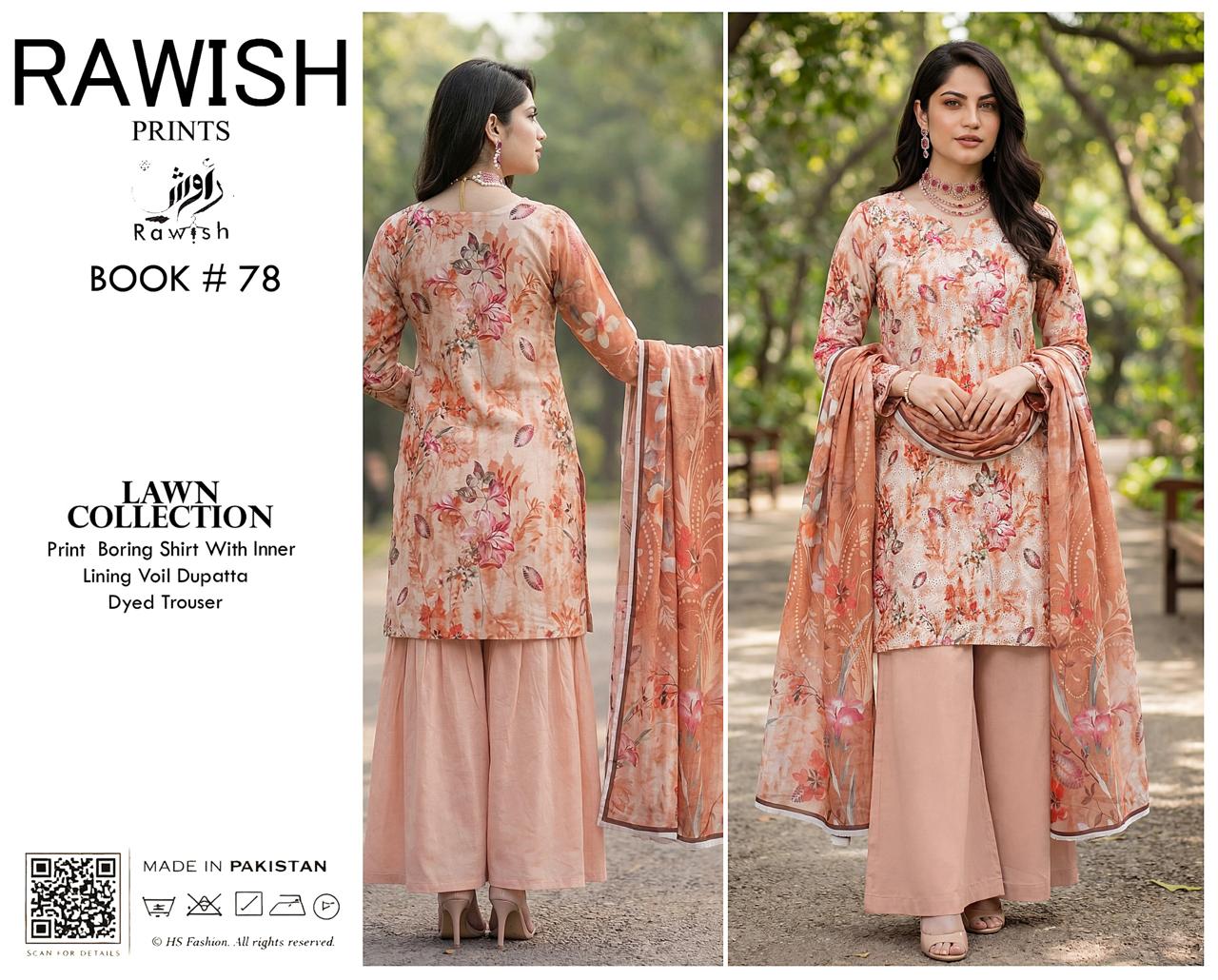 Rawish Boring Lawn 3Pice
