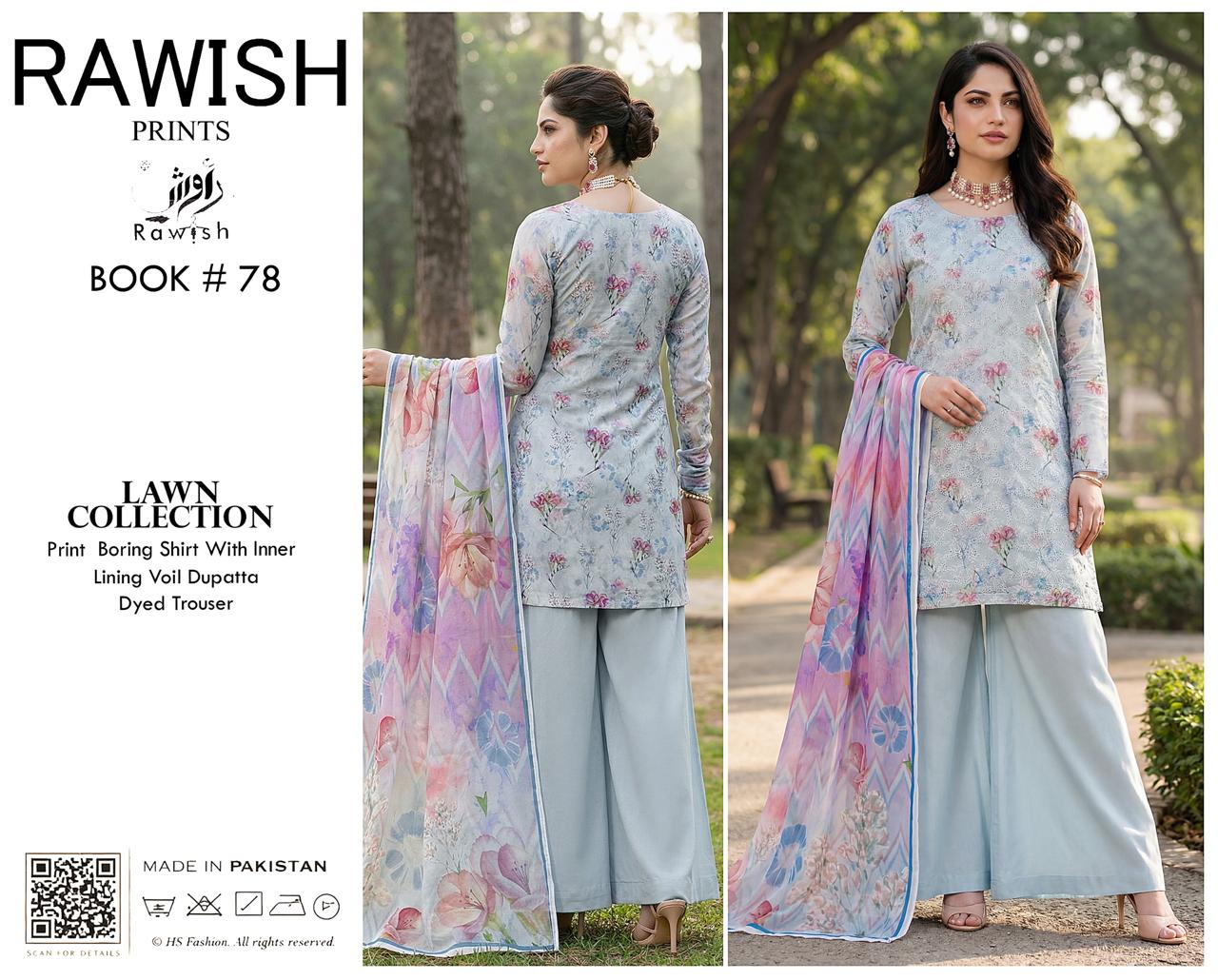 Rawish Boring Lawn 3Pice