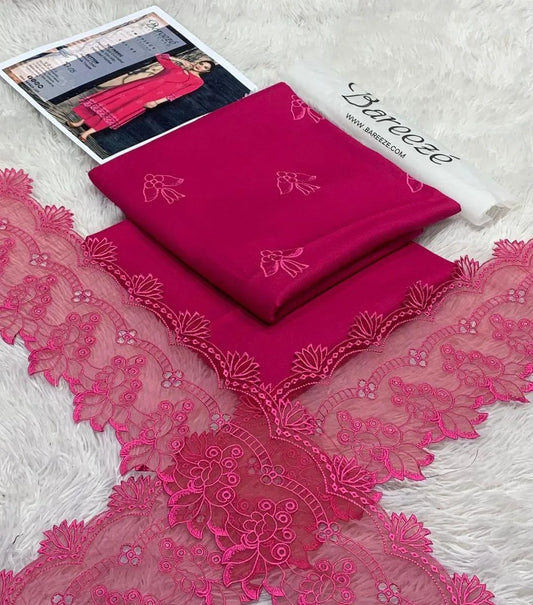 Woman Embroidery Lawn 2pice Suit