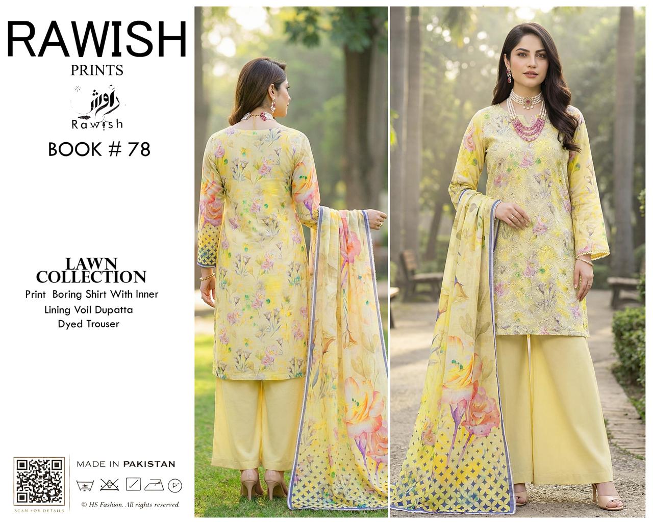 Rawish Boring Lawn 3Pice
