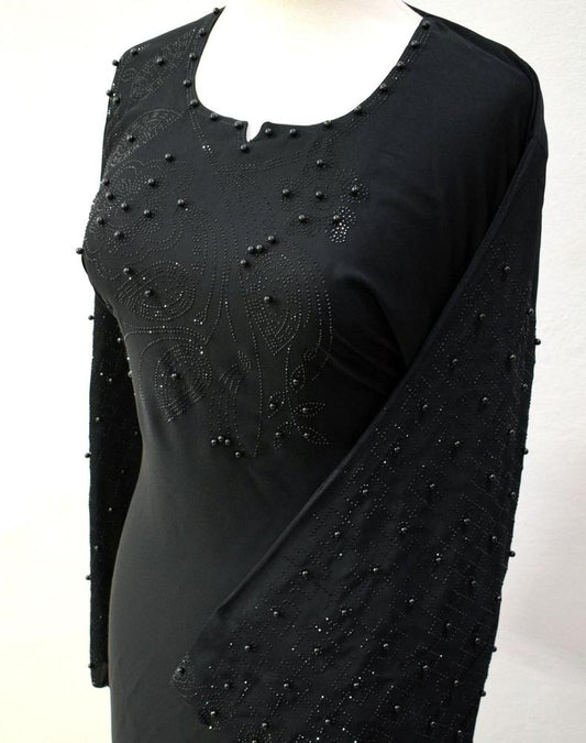 Black Embroidery Abaya