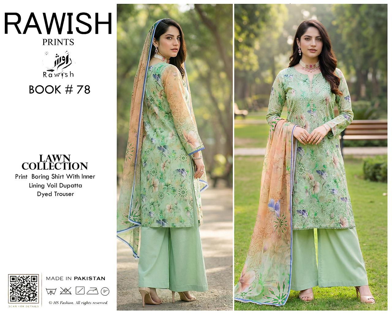 Rawish Boring Lawn 3Pice