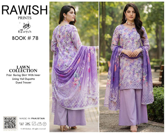 Rawish Boring Lawn 3Pice