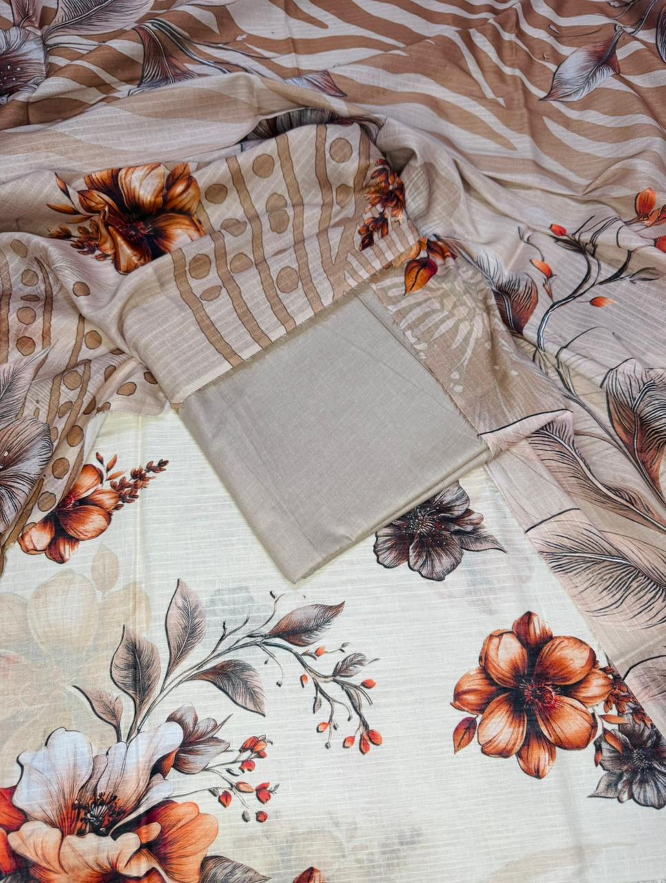 Alkaram Deoria Printed Lawn 3Pice