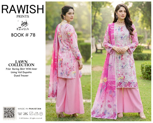 Rawish Boring Lawn 3Pice