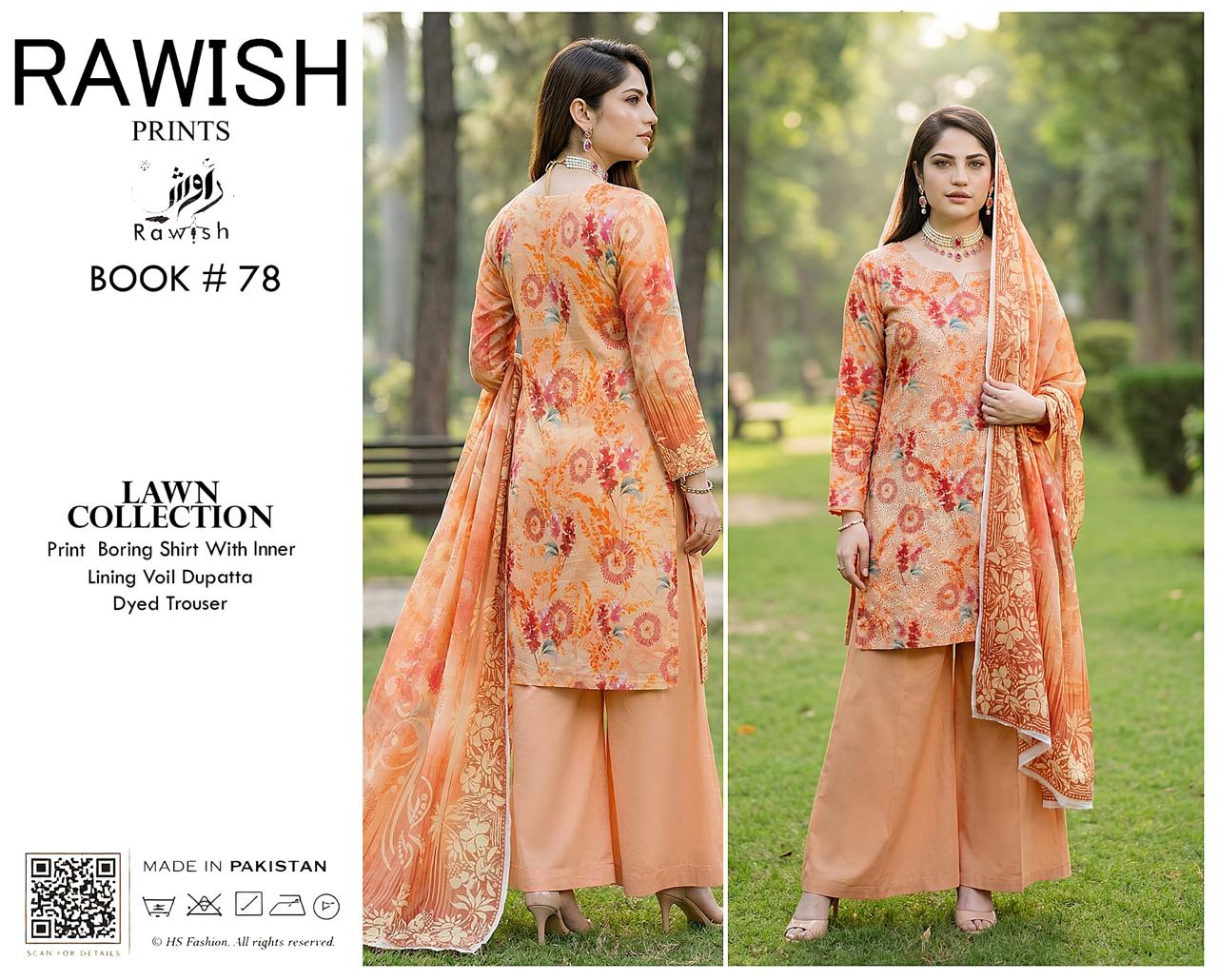 Rawish Boring Lawn 3Pice