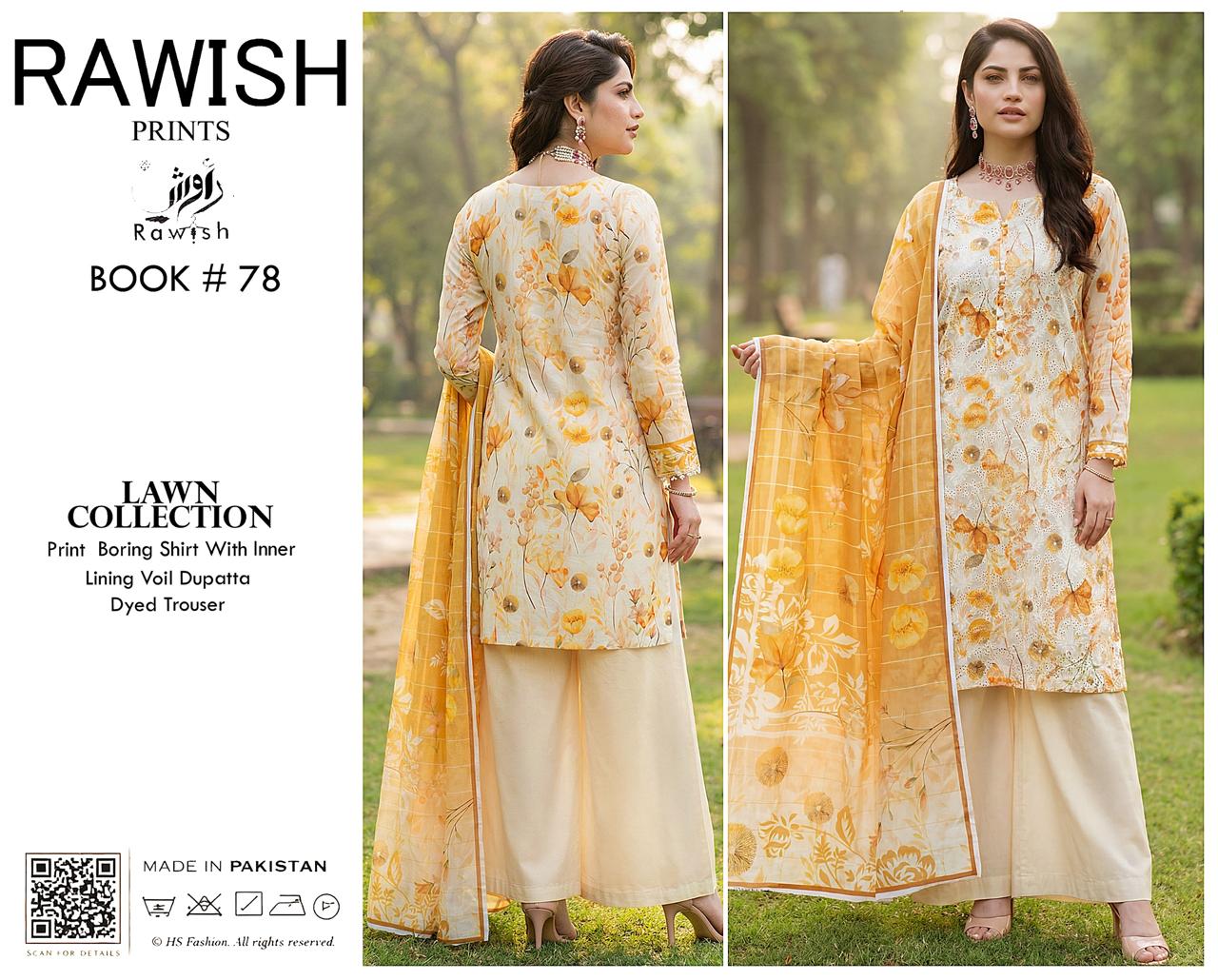 Rawish Boring Lawn 3Pice